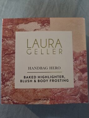 Laura Geller Handbag Hero Baked Highlighter, Blush & Body Frosting New In Box